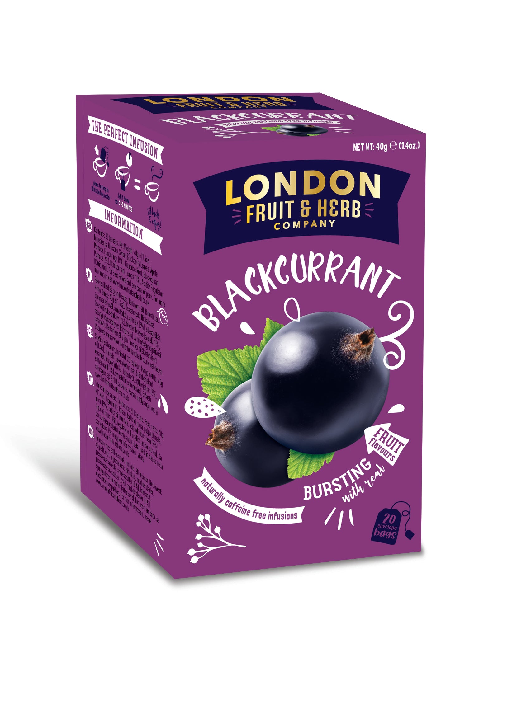 LONDON FRUIT & HERB Blackcurrant Bracer
