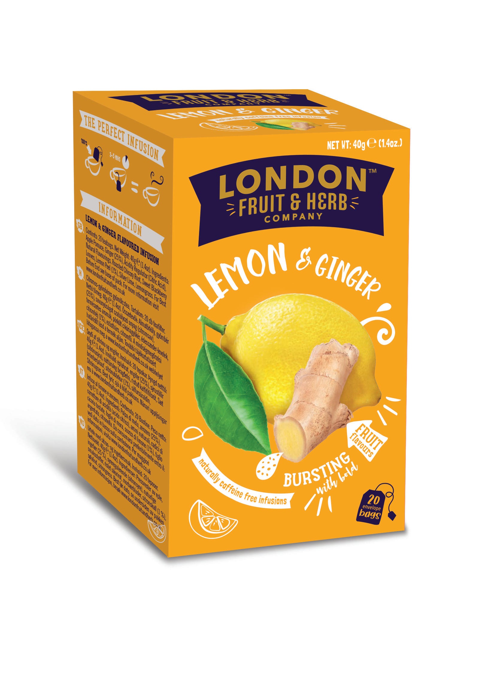 LONDON FRUIT & HERB Lemon & Ginger