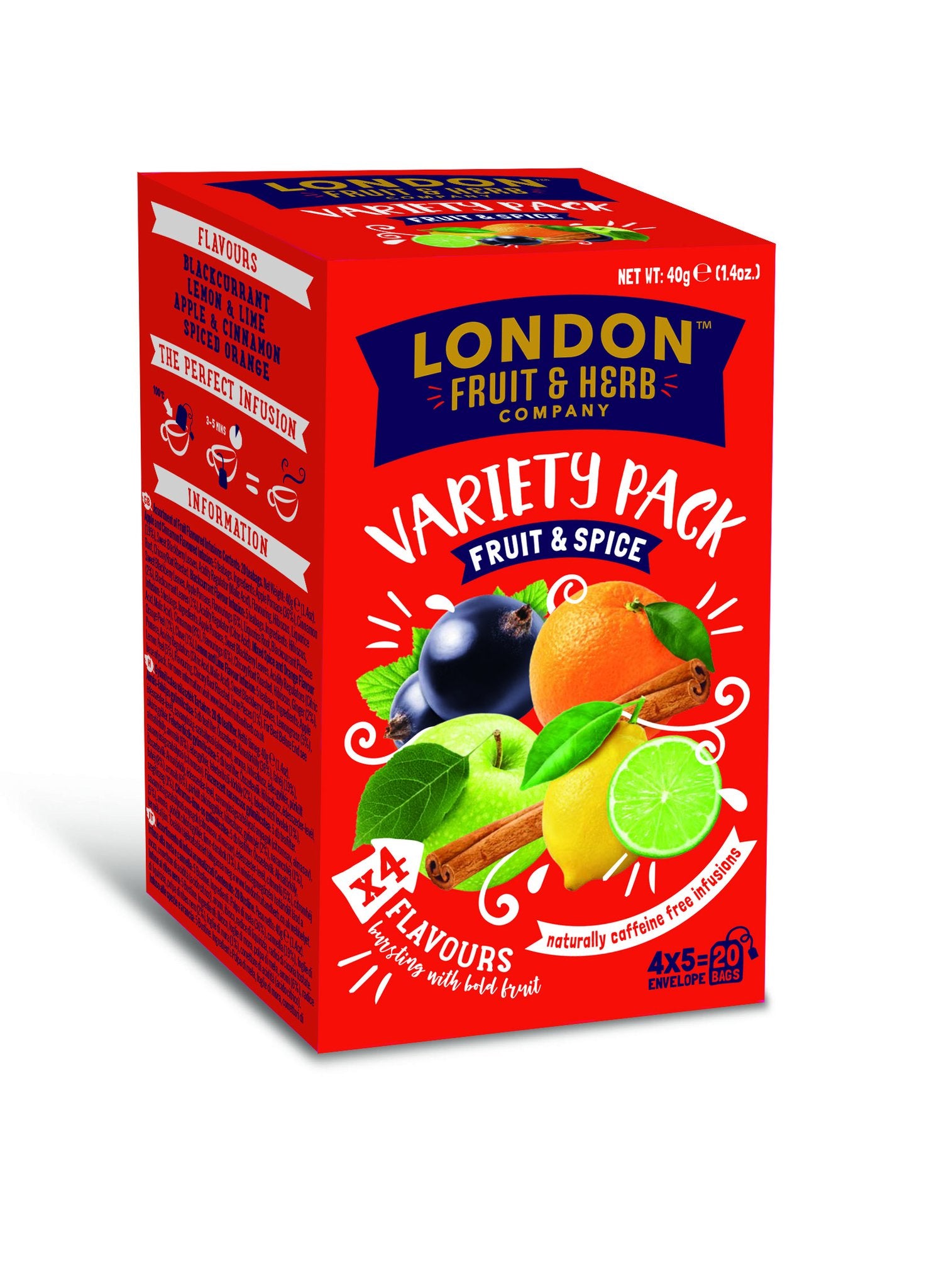 LONDON FRUIT & HERB Fruit & Spice Variety Pack